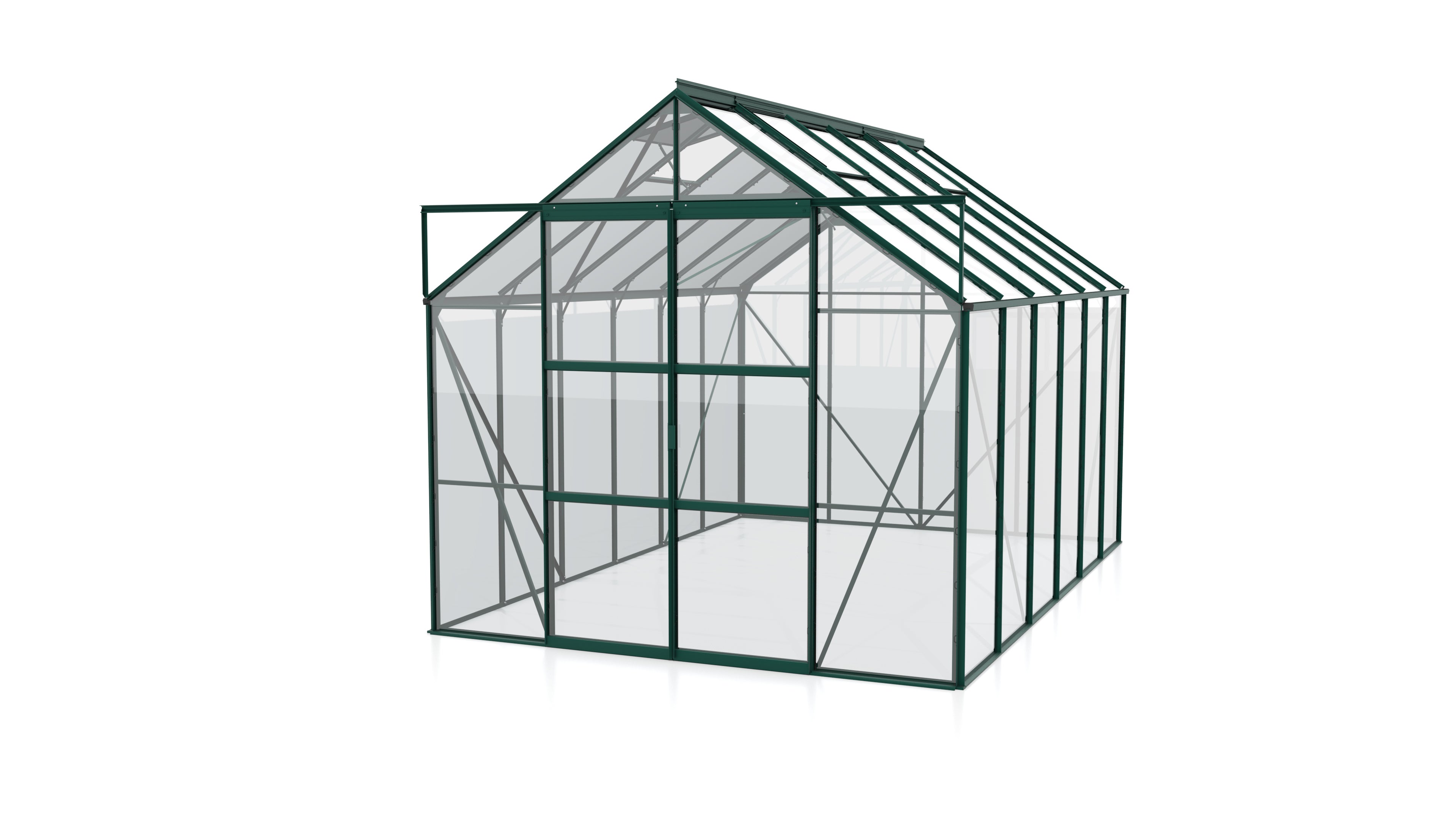 Gewächshaus Uranus 9900 ESG 3mm, smaragd - Set