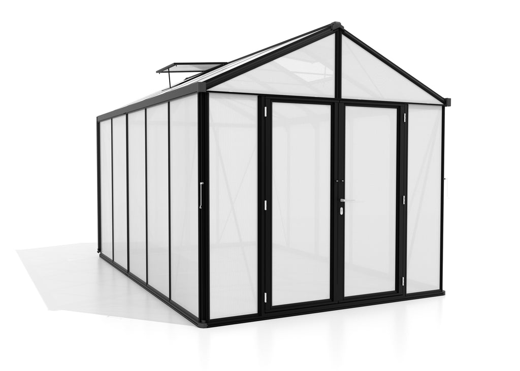 Gewächshaus Zeus Comfort 10000 HKP 16mm, schwarz