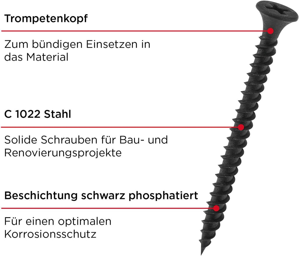 Trockenbauschrauben Ph2 3,9x