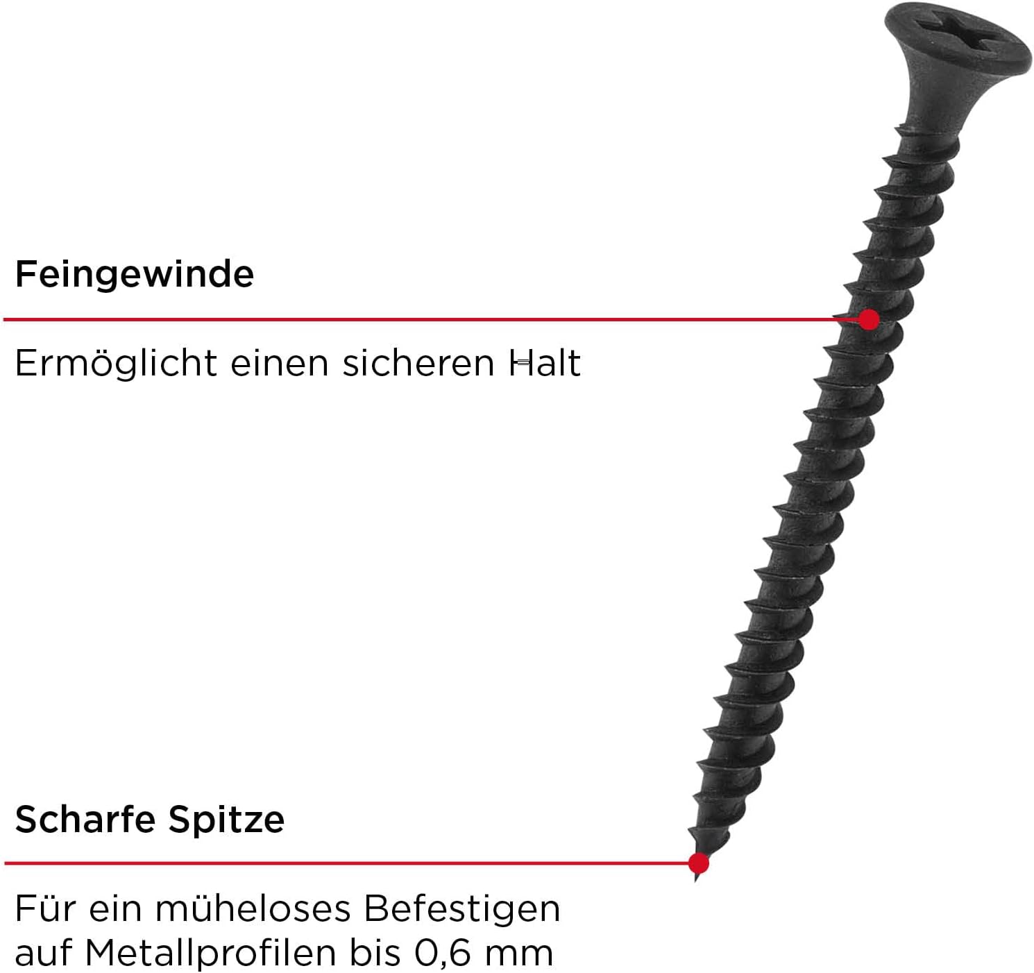 Trockenbauschrauben Ph2 3,9x