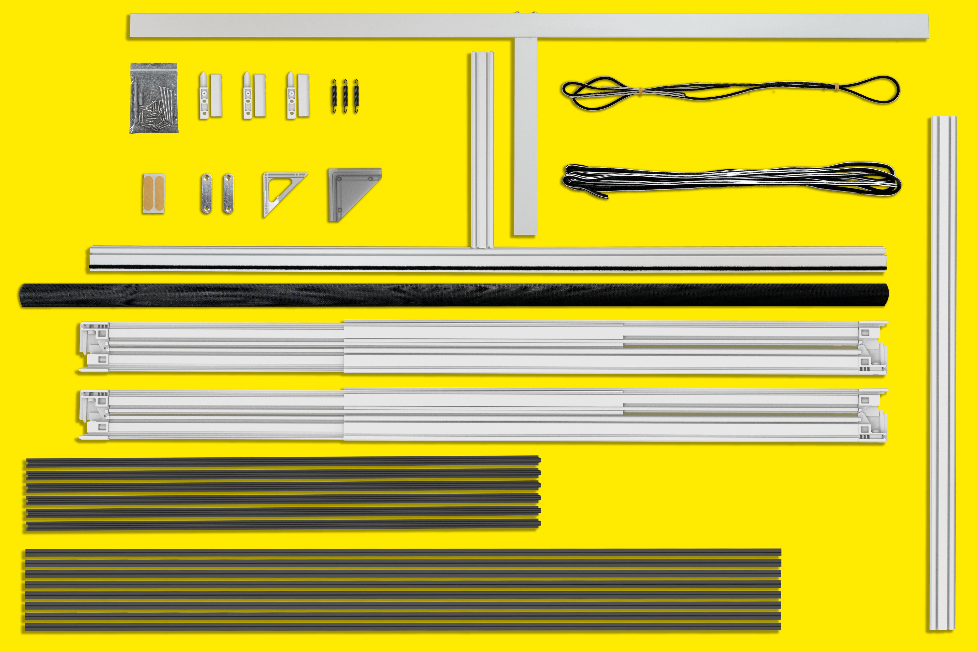 Insekten-Klapptür 100 x 210 cm Weiß