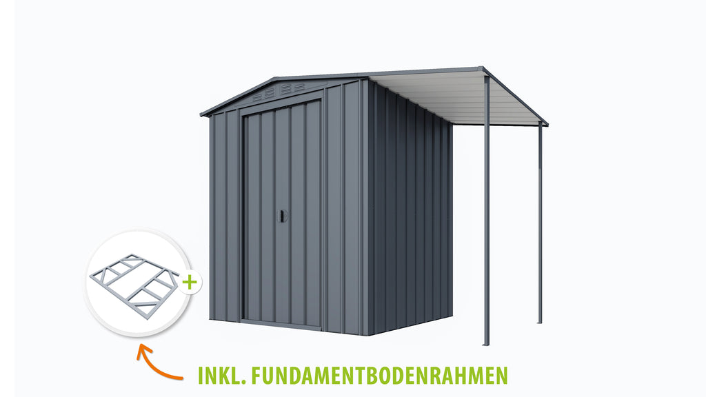 Metallgerätehaus Gartenmanager Dream 65, anthrazit - Set