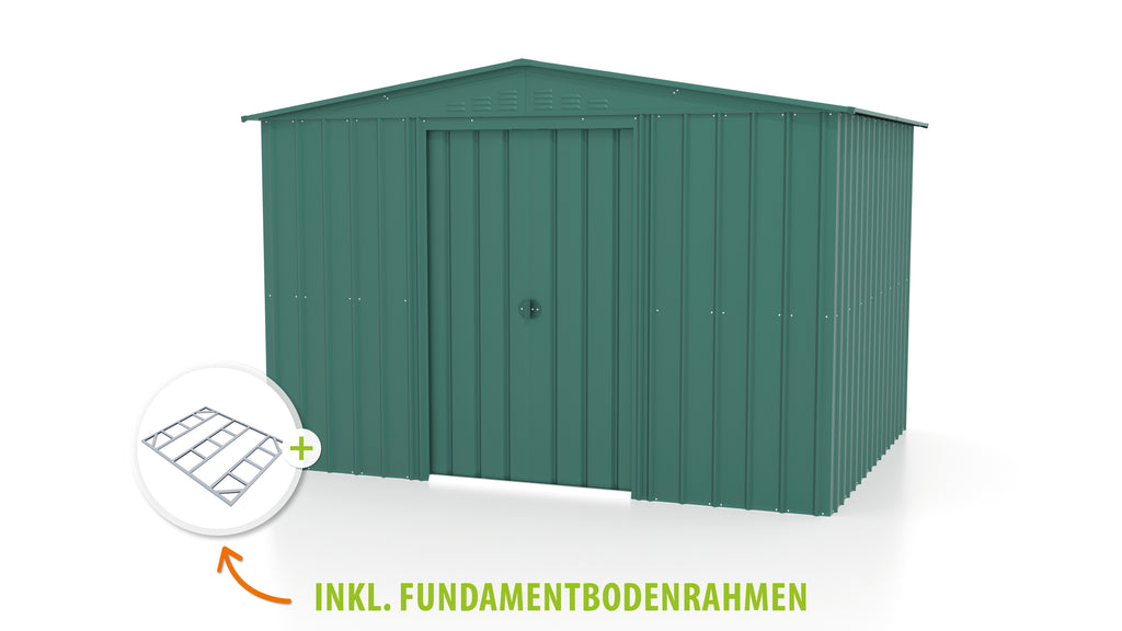 Metallgerätehaus Gartenmanager Dream 108, jade - Set
