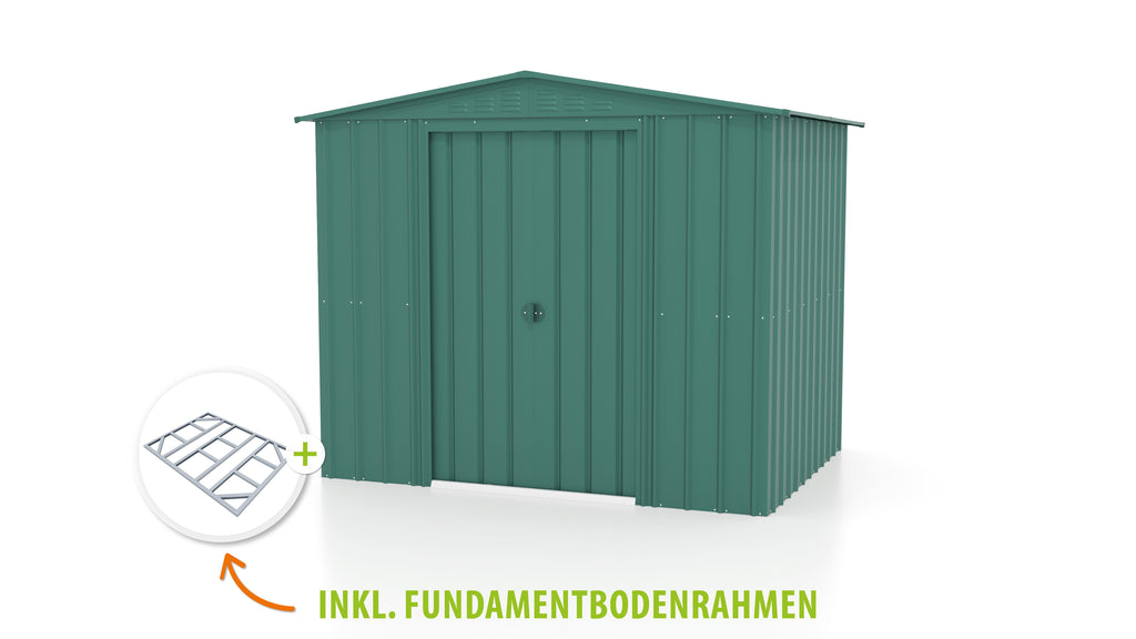 Metallgerätehaus Gartenmanager Dream 86, jade - Set