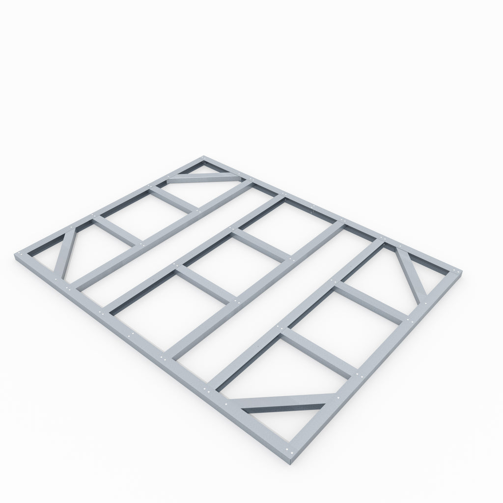 Metallgerätehaus Gartenmanager Dream 86, silber metallic - Set