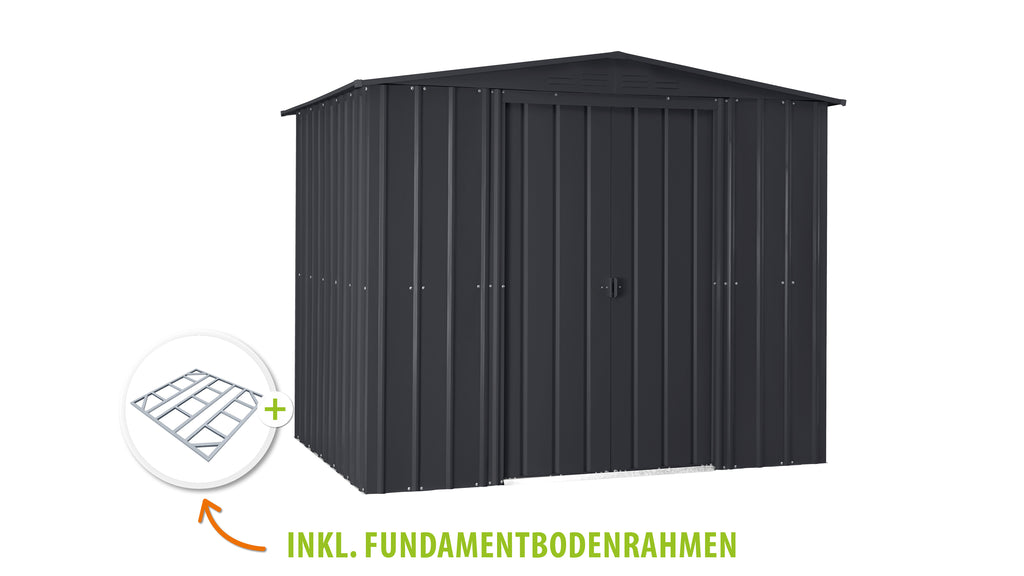 Metallgerätehaus Gartenmanager Dream 88, anthrazit - Set