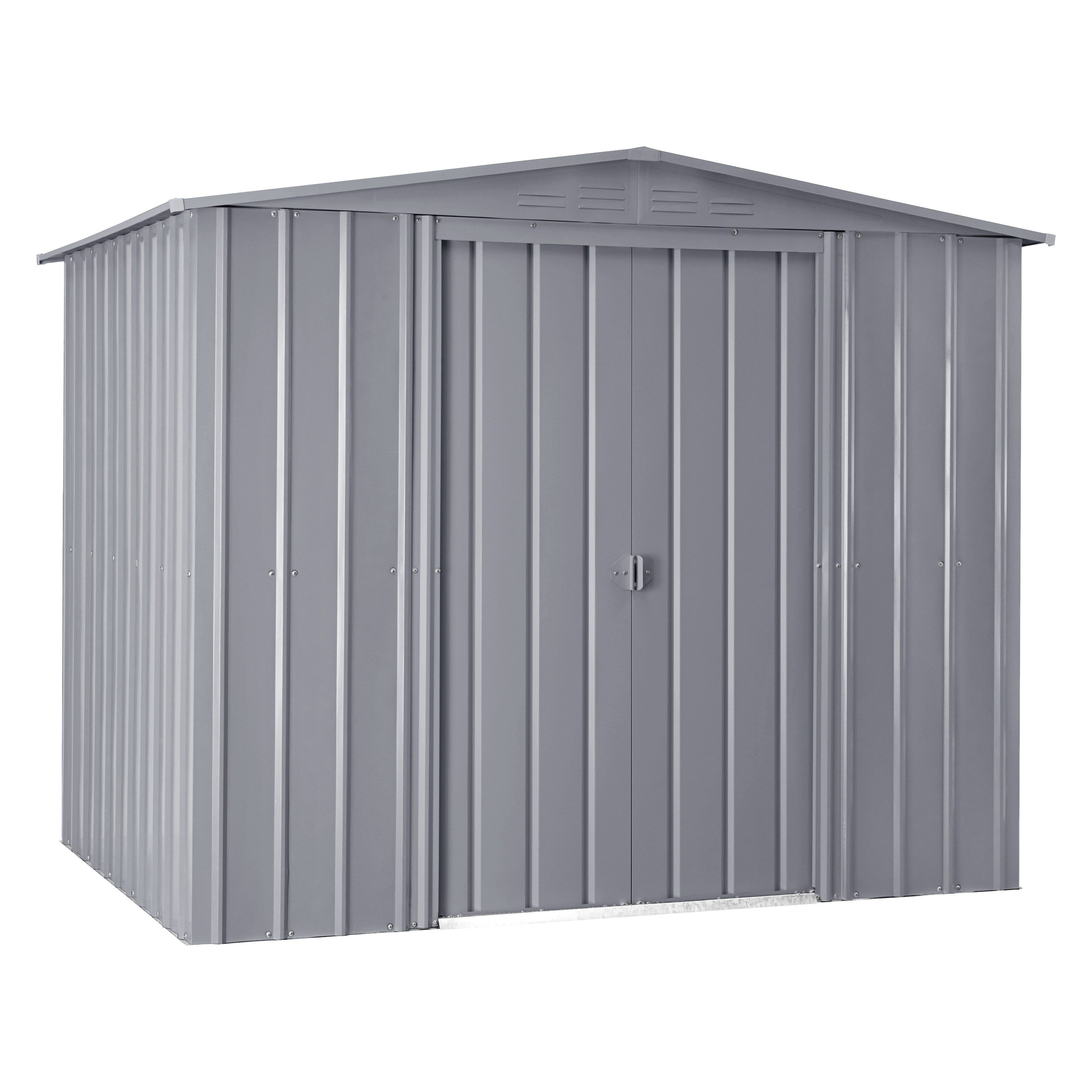 Metallgerätehaus Gartenmanager Dream 88, silber metallic - Set