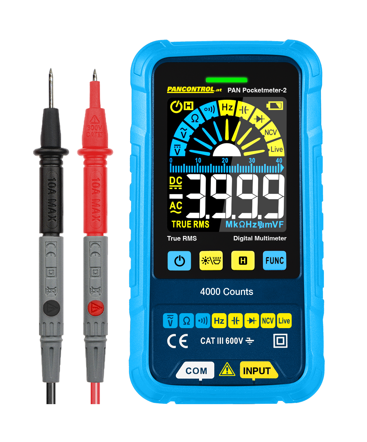 Taschen Multimeter CAT III 600V