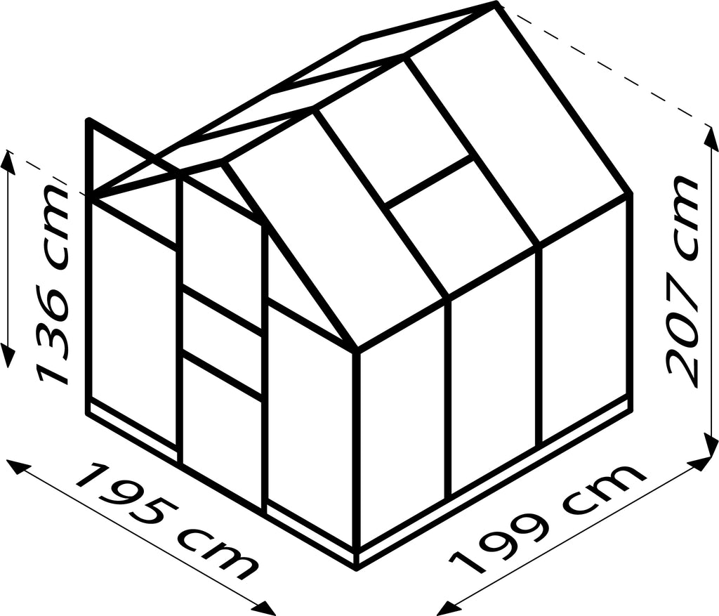 Gewächshaus Kapitol 3800 ESG/HKP