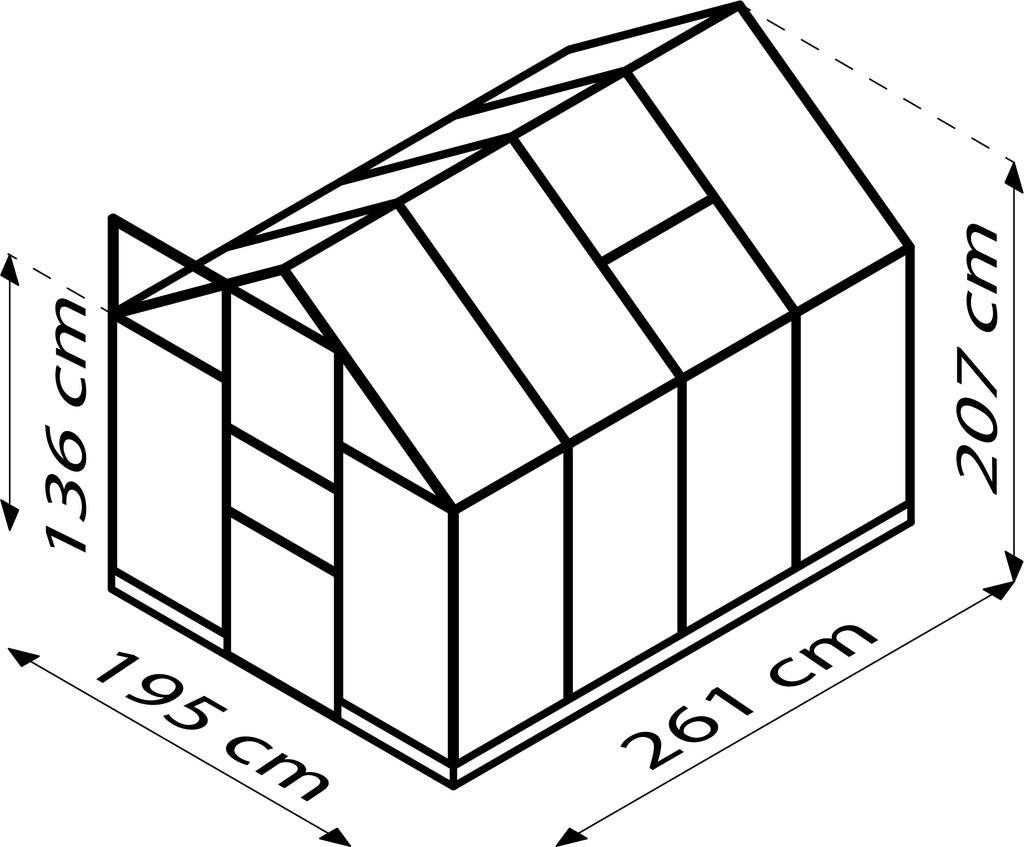 Gewächshaus Kapitol 5000 ESG/HKP