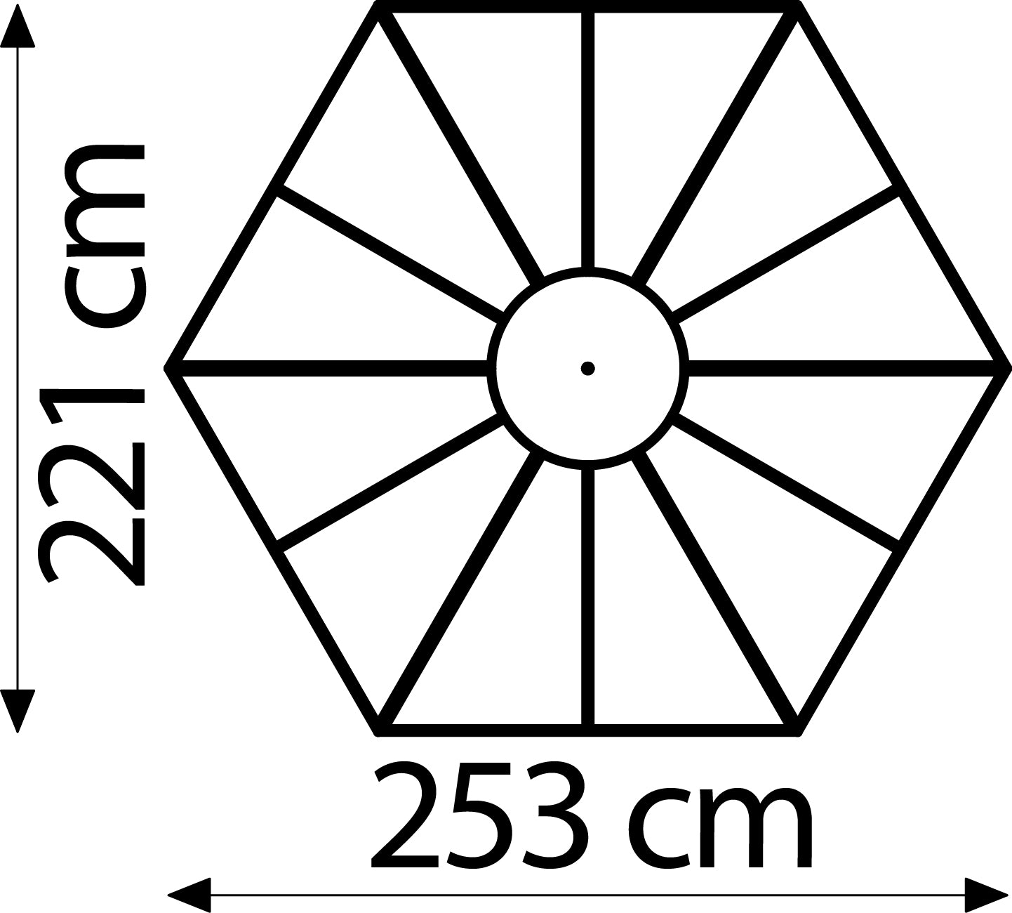Gewächshaus Hera 4500 ESG/HKP, inkl Fundament 6cm