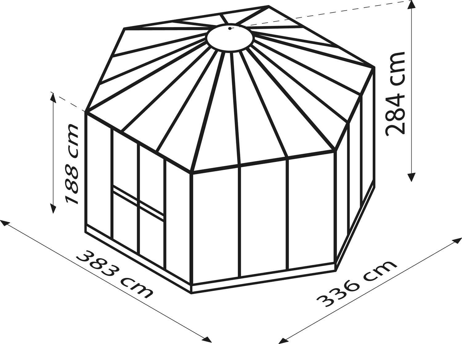 Gewächshaus Hera 9000 ESG/HKP