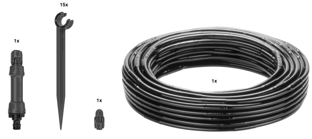 Micro-Drip-System Tropfbewässerungs-Set Hecke/Sträucher
