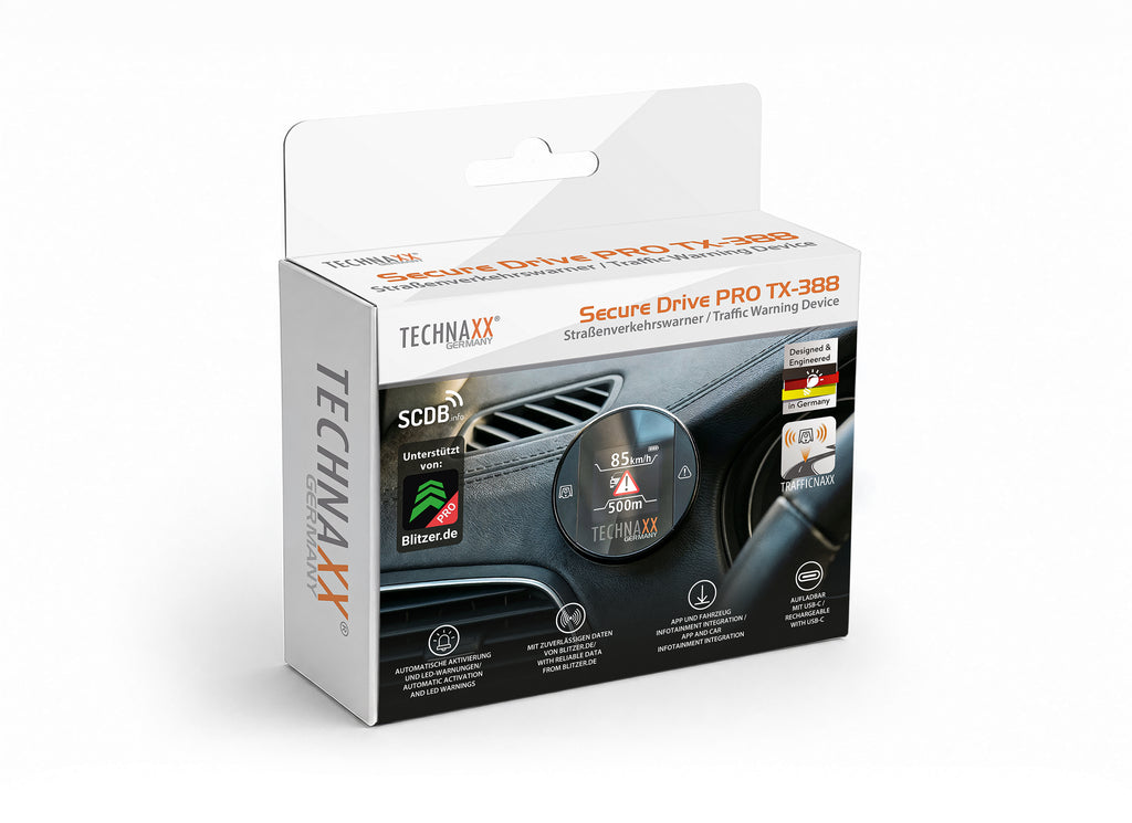 Radarwarner Secure Drive PRO mit Display TX-388