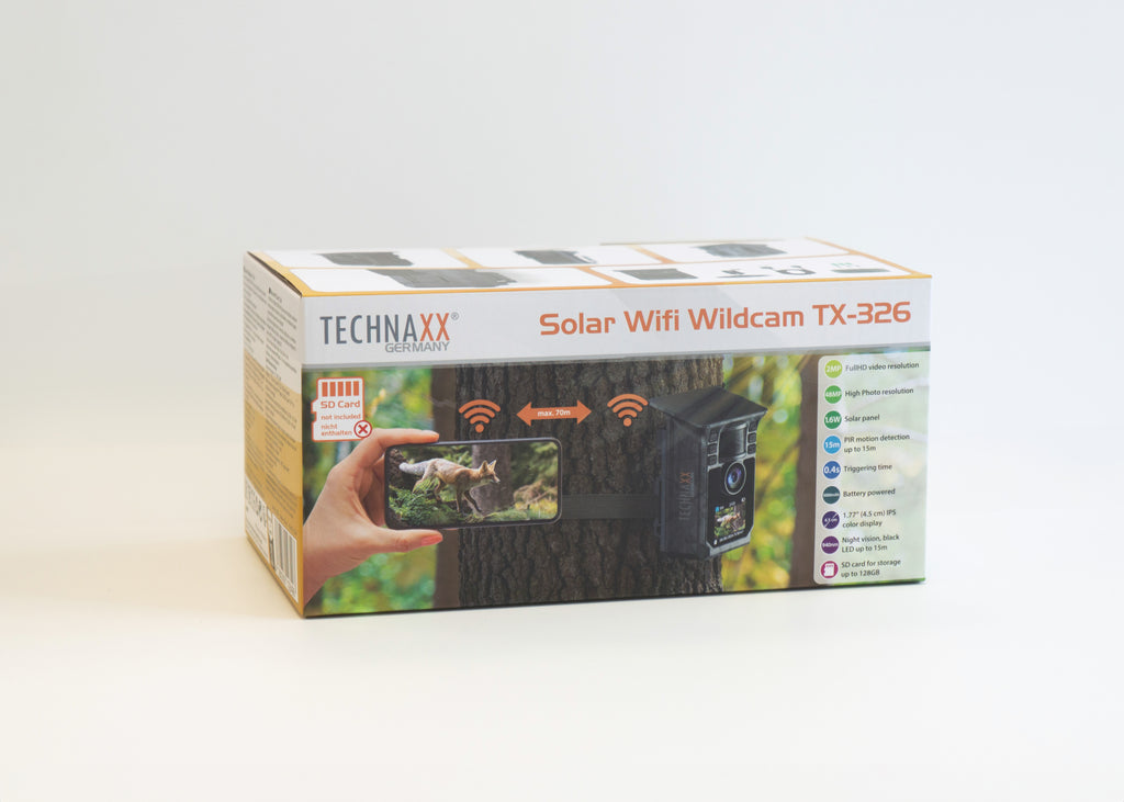 Solar Wifi Wildkamera TX-326