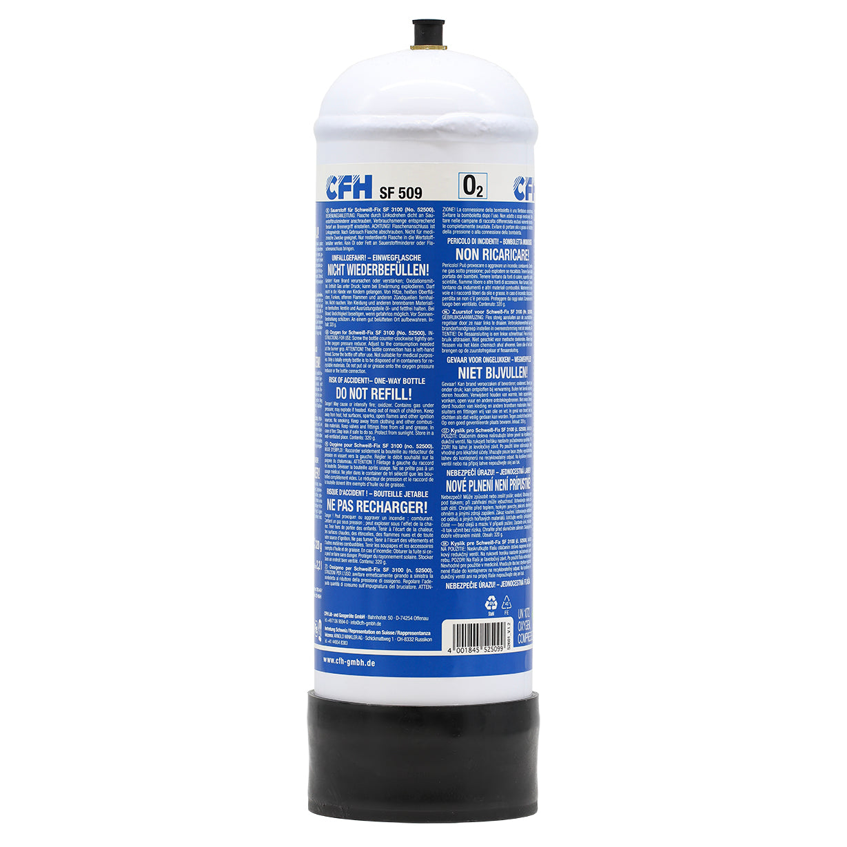 Sauerstoff-Flasche SF 509 (2,2 Liter)