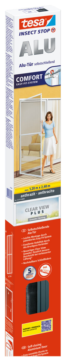 Fliegengitter Alu Tür XL, Anthrazit