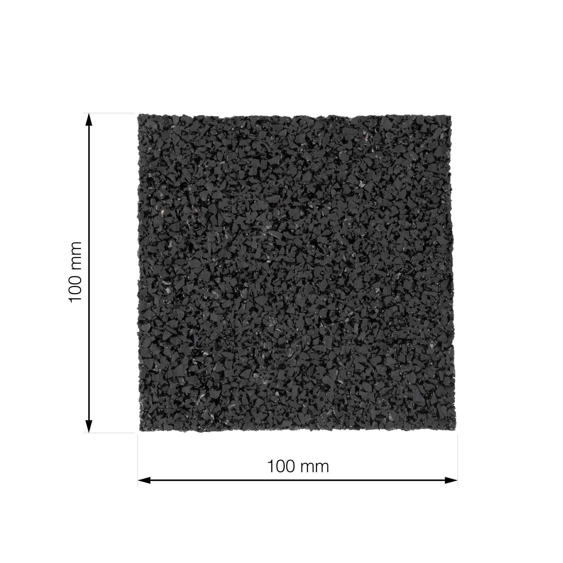 Antivibrationspad 100 x 100 x 15 mm