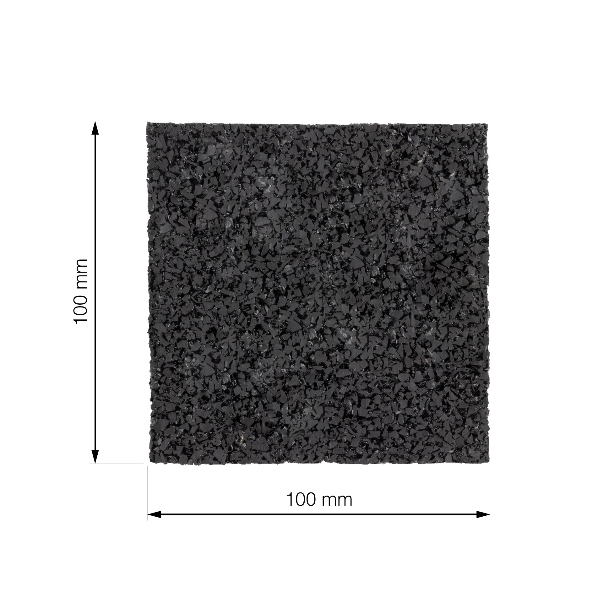 Antivibrationspad 100 x 100 x 10 mm