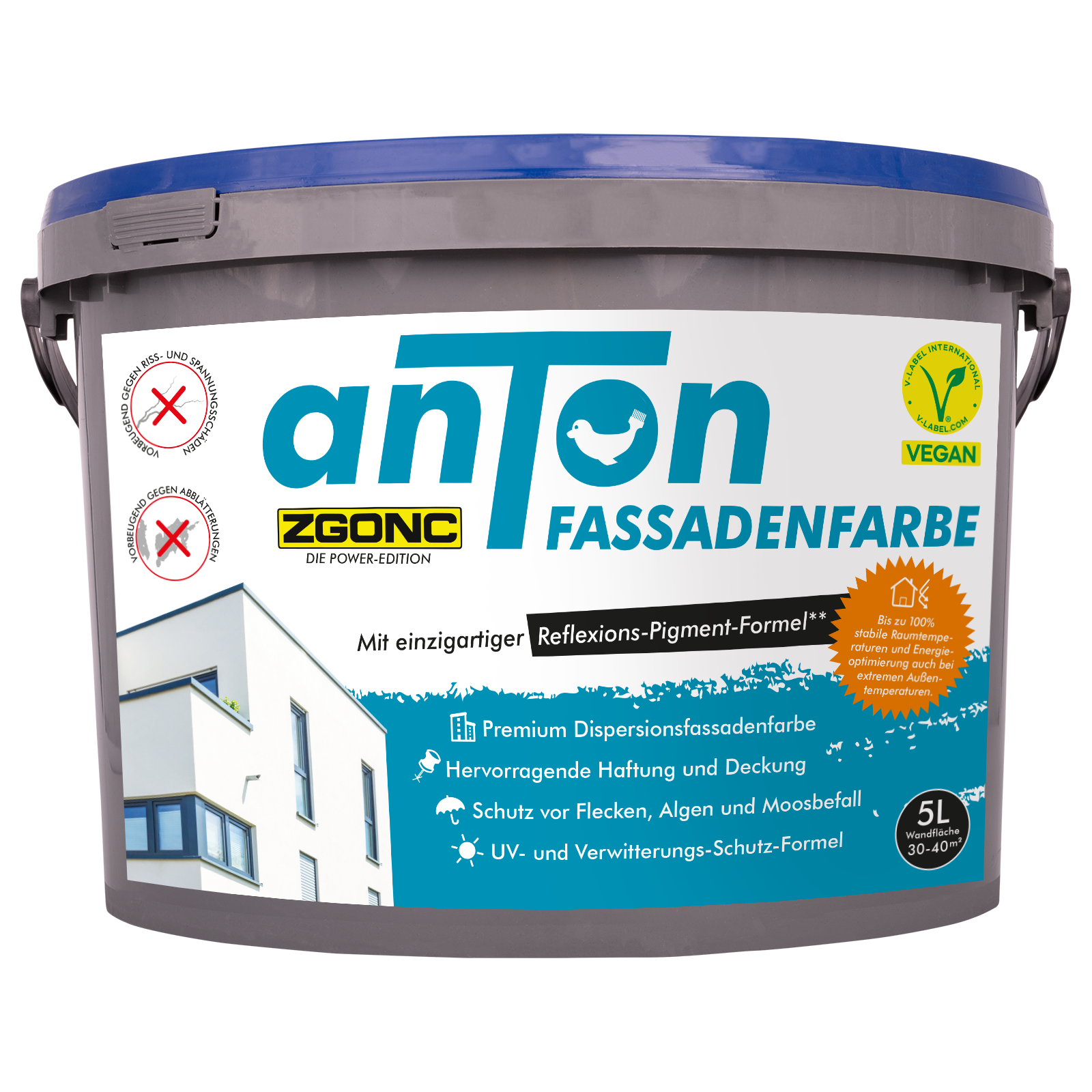 Fassadenfarbe Weiss